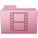 Movie Folder Sakura Icon 128x128 png